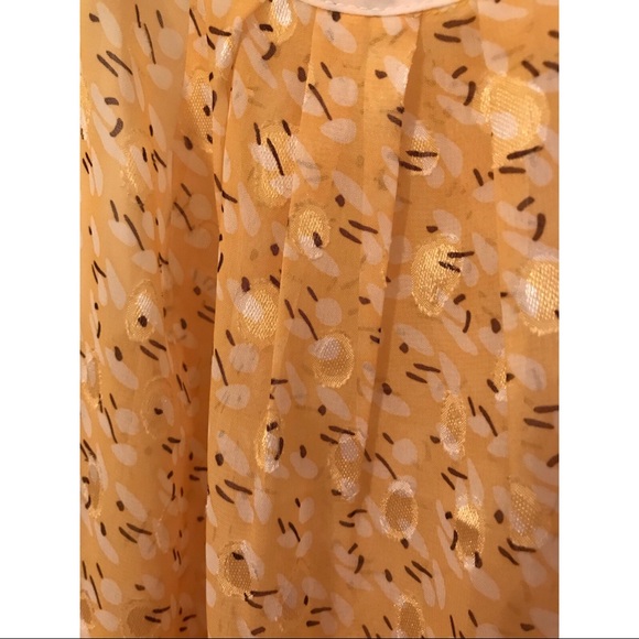 Yellow/gold sheer tank small - Picture 2 of 3